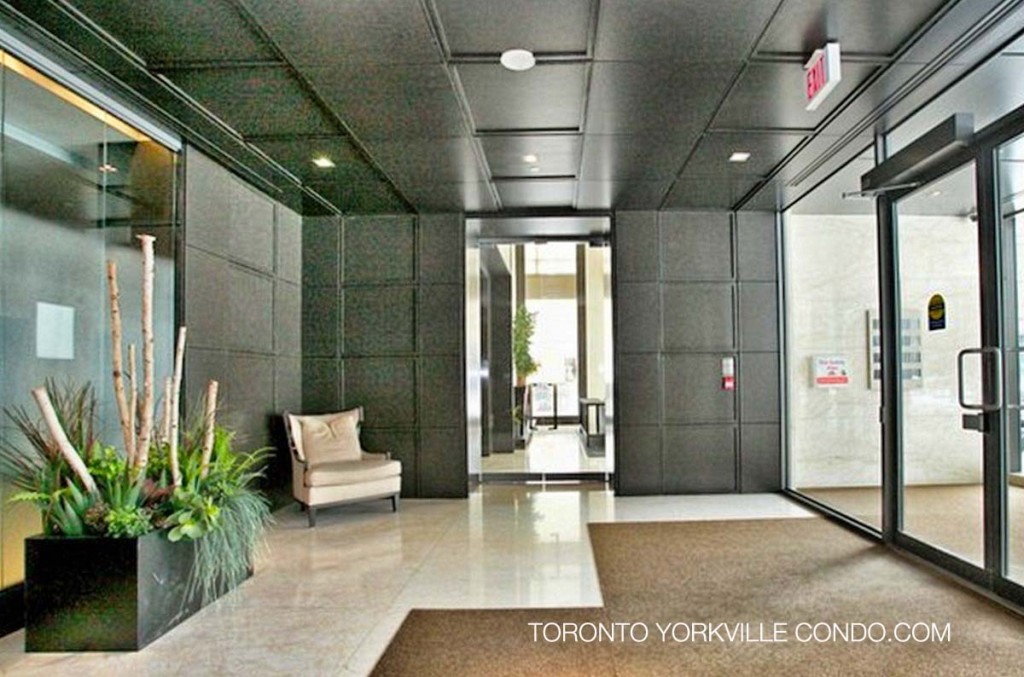 Lobby at 18 Yorkville condos